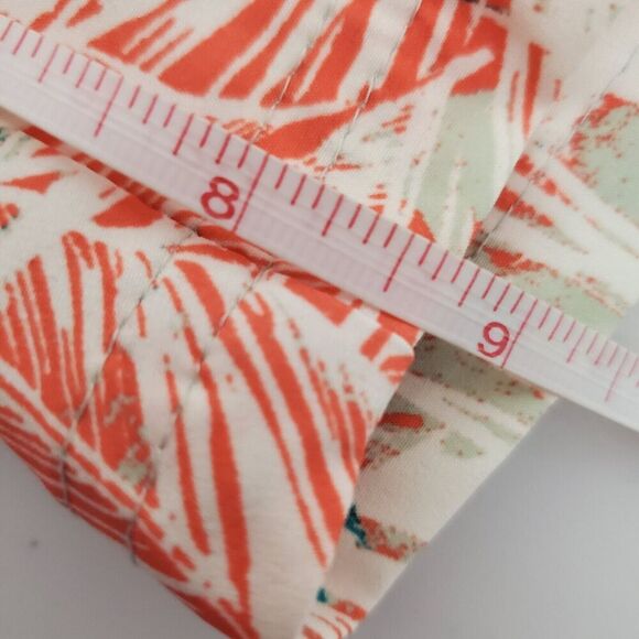 Men's COLUMBIA PFG Lined 9" Water Shorts Trunks Fishing Orange Palm‎ Leaves SZ M - Picture 12 of 13